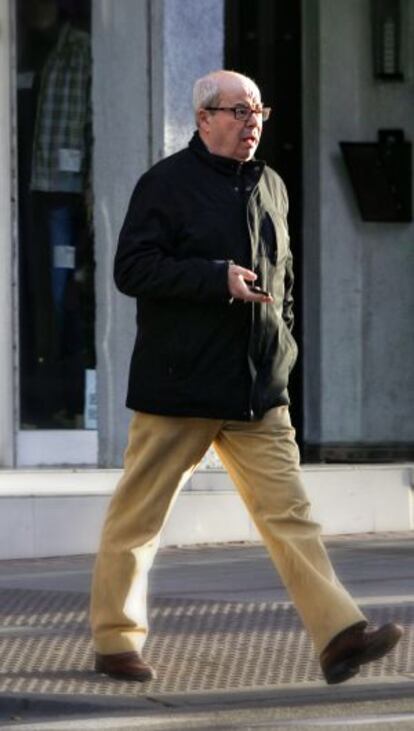 Emilio Hellín Moro, now 63 and calling himself Luis Enrique, seen walking in the Madrid neighborhood of San Isidro last week.