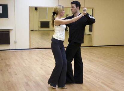 Heather Mills, durante los ensayos