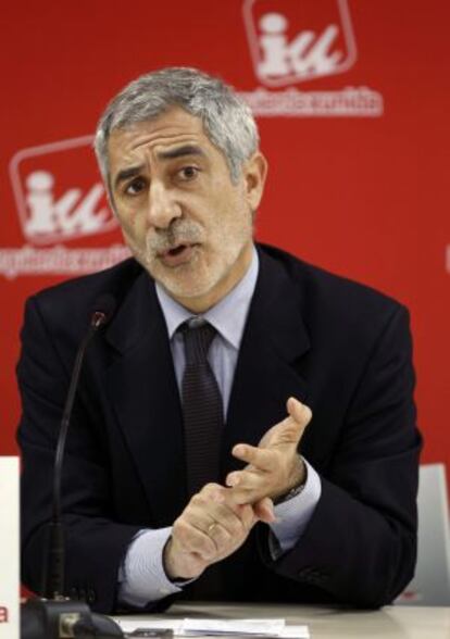 El diputado de IU Gaspar Llamazares.