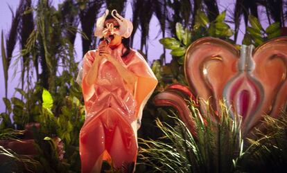 Björk, durant el seu concert al Primavera Sound.