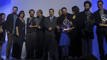 Los ganadores del Festival Nacional de Cine de T&aacute;nger. 