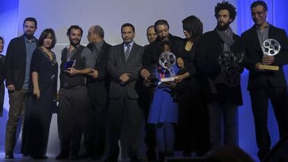 Los ganadores del Festival Nacional de Cine de T&aacute;nger. 