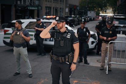 Reten policiaco en Nueva York, el 21 de septiembre.