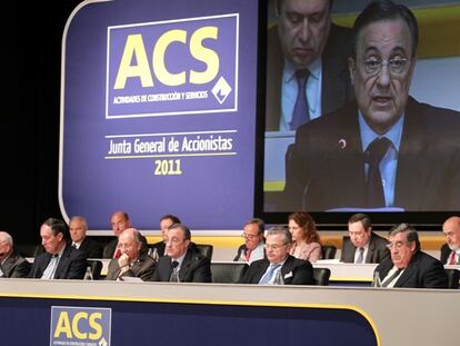 Imagen de la junta de accionistas de ACS