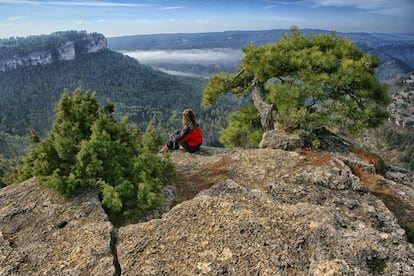 <a href="http://www.turismocastillalamancha.es/naturaleza/parque-natural-serrania-de-cuenca-57472/descripcion/" target=""> El parque natural de la serranía de Cuenca,</a> cerca de 74.000 hectáreas de naturaleza protegida y 11 términos municipales incluidos, cuenta con miradores espectaculares, con la fantasía hecha piedra de la Ciudad Encantada, con el nacimiento de los ríos Cuervo y Júcar, con Las Torcas de Los Palancares, con las siete lagunas de la cañada del Hoyo, la de Uña y la del Tobar, con el parque cinegético de El Hosquillo, con la Balsa de Valdemoro-Sierra. Y con unos cielos nocturnos sobrecogedores que hay que disfrutar con la chaqueta puesta.