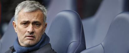 Mourinho, durante un partido con el Chelsea.