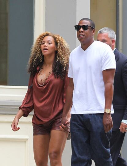 Beyoncé y Jay Z en una imagen del 11 de septiembre de 2011
