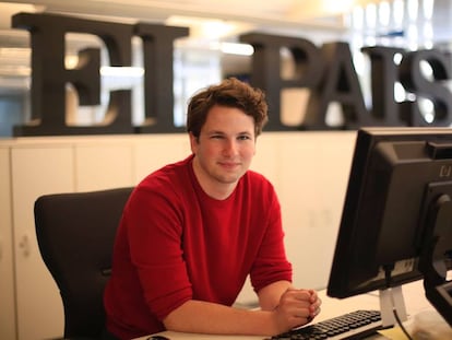 Henry Hahn at the EL PAÍS office in Madrid.