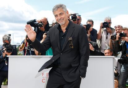 El actor estadounidense George Clooney, a su llegada al pase gráfico de la película 'Money Monster'.