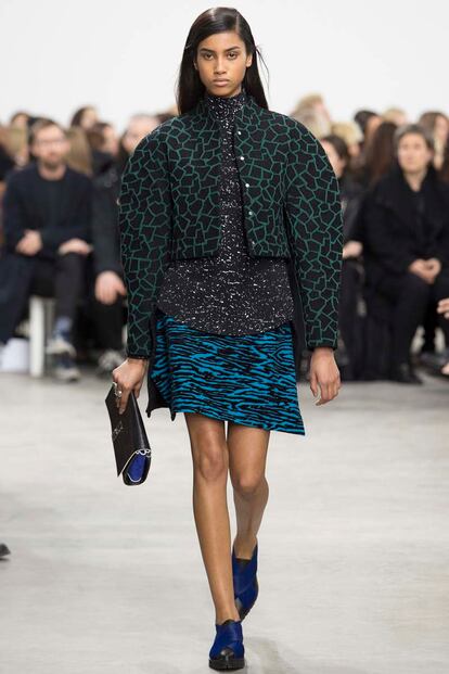 Mix de estampados en la propuesta de Proenza Schouler.