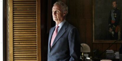 El ministro de Defensa, Pedro Morenés, el pasado jueves en su despacho oficial.