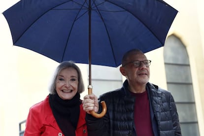 Núria Espert i Lluís Pasqual, aquest dijous a Madrid.