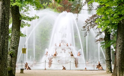 La fuente de las Ranas, en el Palacio Real de La Granja (Segovia), en una imagen cedida por Patrimonio Nacional.