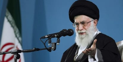 El líder supremo de Irán, el ayatolá Ali Jamenei, este jueves en Teherán.