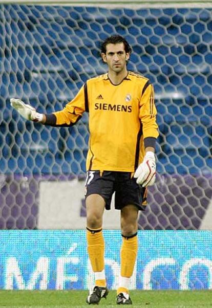 Diego López, en un partido con el Madrid.