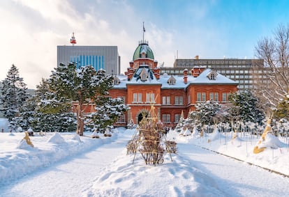 El Former Hokkaido Government Office, uno de los edificios icónicos de Sapporo.