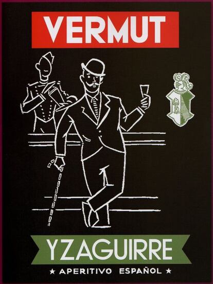 Cartel del vermut Yzaguirre de 1954.