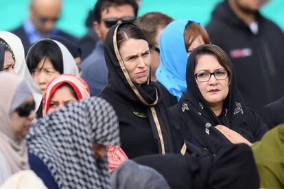 Jacinda Ardern, primera ministra de Nueva Zelanda, el 22 de marzo en Christchurch.