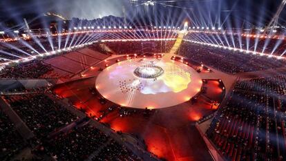 Ceremonia de clausura de las Olímpiadas de Pyeongchang.