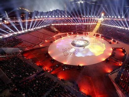 Ceremonia de clausura de las Olímpiadas de Pyeongchang.