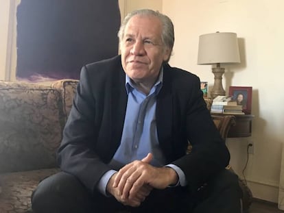 OAS general secretary Luis Almagro in his official residence in Washington DC.