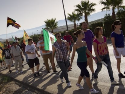Los jornaleros del SAT marchan este jueves desde Jódar (Jaén) hasta Jimera.