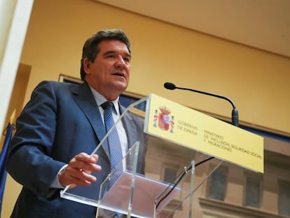 El ministro de Inclusión, Seguridad Social y Migraciones, José Luis Escrivá.