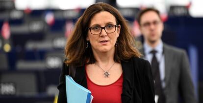 La Comisaria de Comercio de la UE, Cecilia Malmstrom.