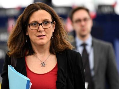 La Comisaria de Comercio de la UE, Cecilia Malmstrom.