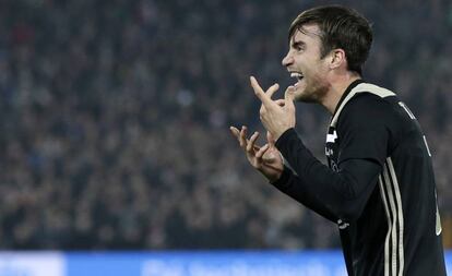 Nicolas Tagliafico durante un partido reciente del Ajax ante el Feyenoord.