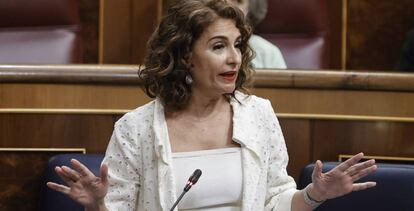 La ministra de Hacienda y Función Pública, María Jesús Montero.