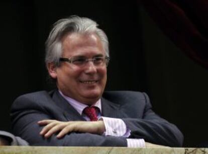 Garzón, en el Congreso de Argentina la semana pasada.