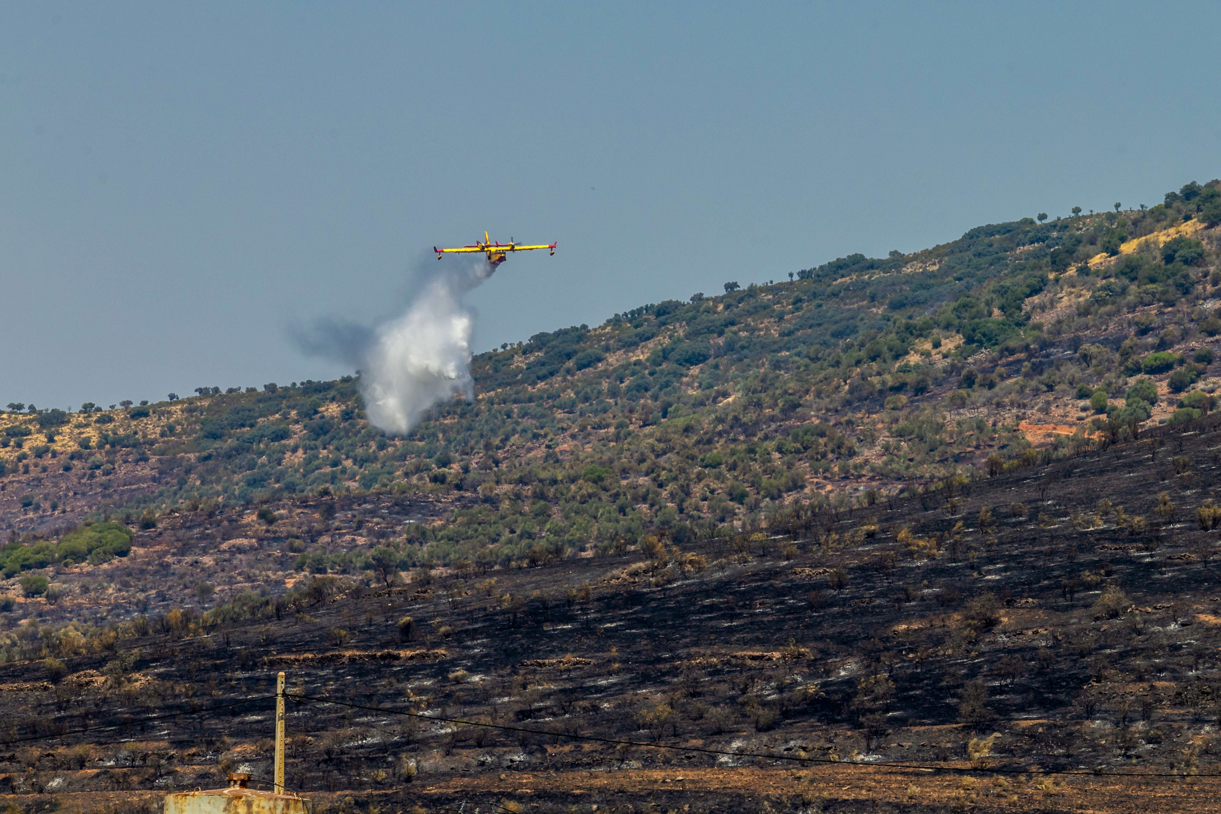 Un incendio en la provincia de Toledo arrasa ya 2.500 hectáreas