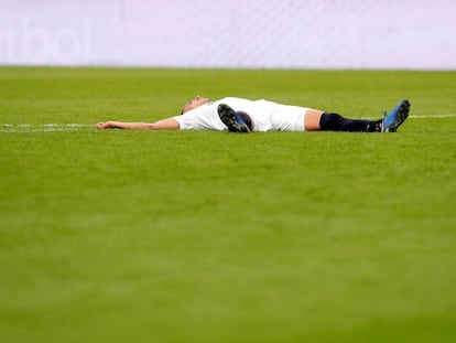 Rodrigo, tras el Valencia-Leganés del pasado sábado. 