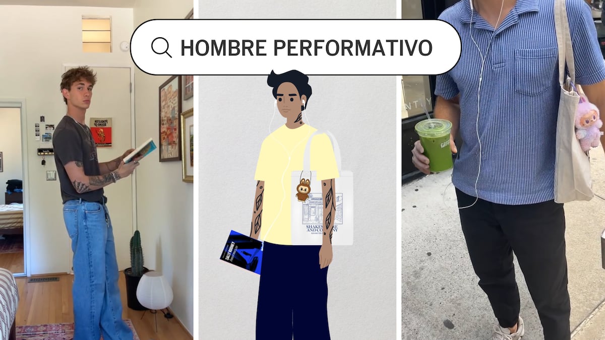 Pantalón ancho, tote bag y un libro de una autora: qué es el hombre performativo de moda en redes sociales