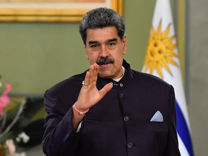 El presidente venezolano, Nicolás Maduro, durante una comparecencia.