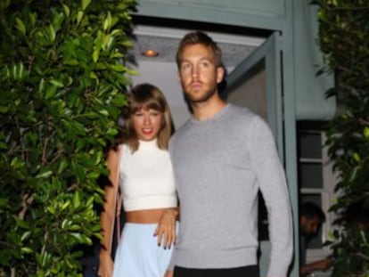 Taylor Swift y Calvin Harris, que acaban de cumplir un año de relación.