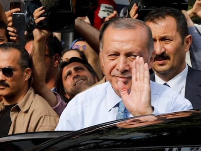 Recep Tayyip Erdogan, neste domingo em Istambul.