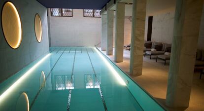 La nueva piscina del Hotel Lutetia.