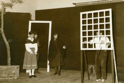 Representación teatral de <i>A revolta</i>, en noviembre de 1965, ganadora del II Premio Castelao.