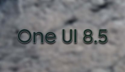 Logo de la personalización One UI 8.5 con fondo gris