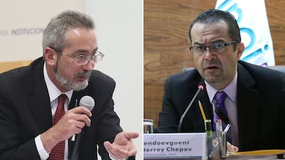 Comisionados del INAI: Óscar Guerra Ford y Rosendoevgueni