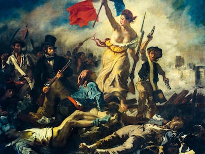 Cuadro 'La Libertad guiando al pueblo', de Eugene Delacroix.