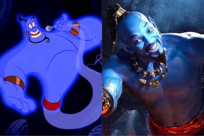 La voz de Robin Williams y el dibujo de Disney hizo del genio de Aladdin un personaje entrañable para las audiencias. Pero la versión con actores de carne y hueso ha convertido a Will Smith en objeto de memes y burla en las redes sociales.