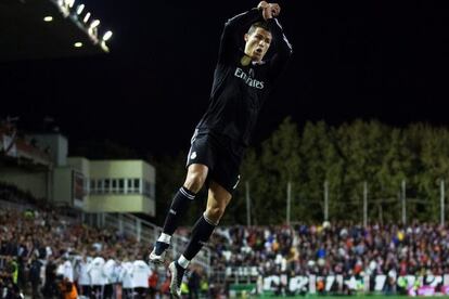 Cristiano celebra el gol del 0-1 contra el Rayo