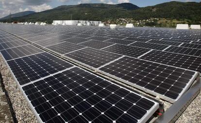 Una planta de energ&iacute;a solar reci&eacute;n inaugurada.