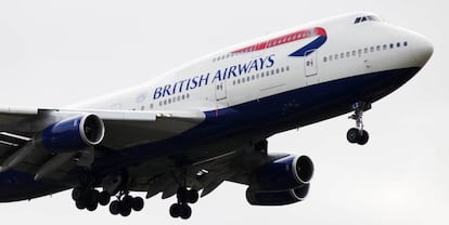 Un B747 de British Airways.