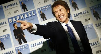 Raphael, durante la presentación de su disco 'De amor y desamor' .