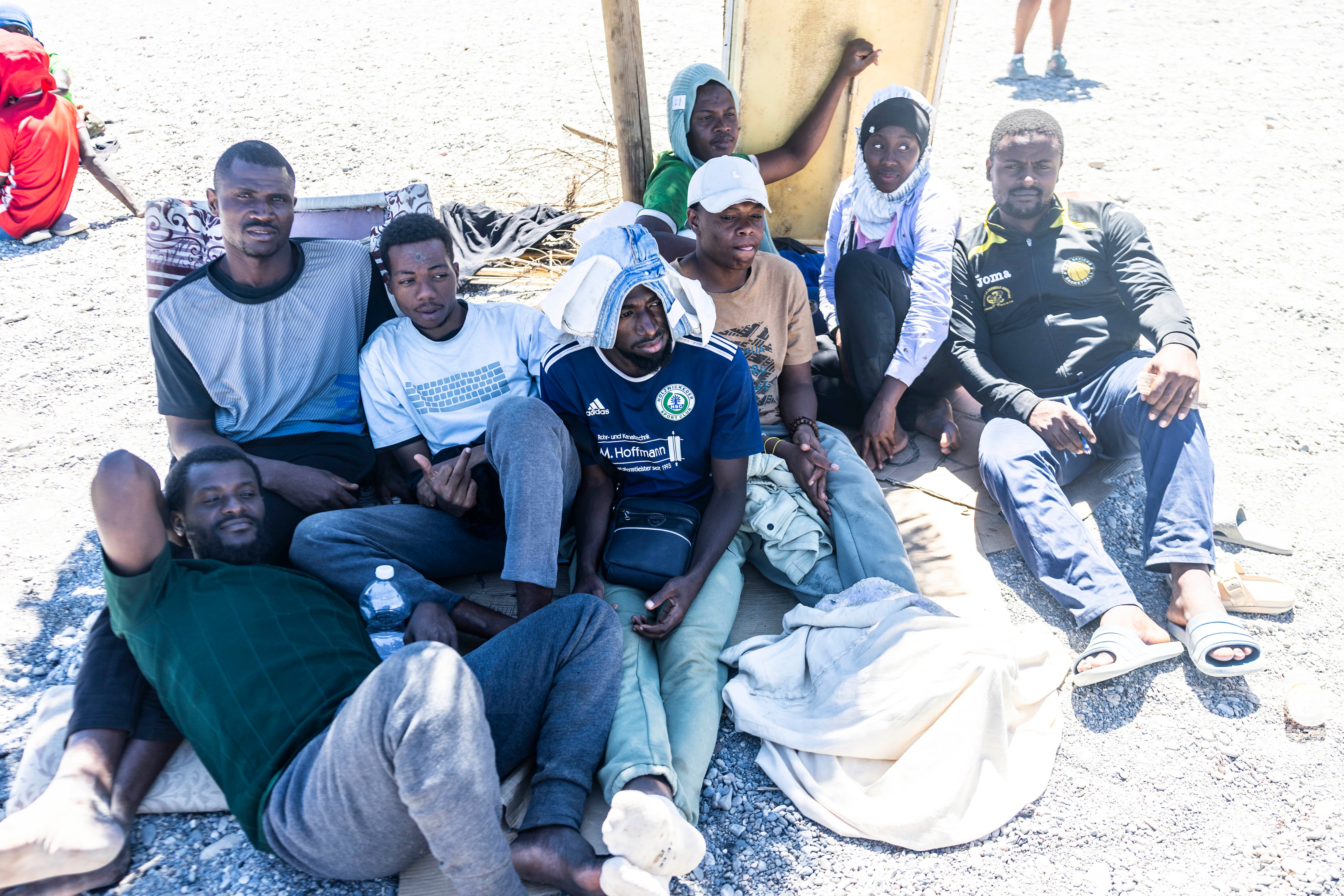 Una familia de las islas Comoras, en Ceuta.