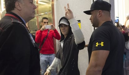 Justin Bieber en Madrid.